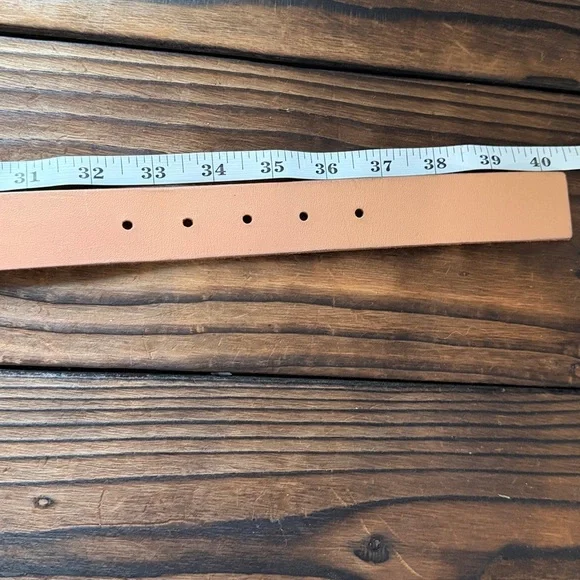 BDG Tan Leather Belt with Gold Buckle - Picture 4 of 7